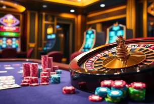 Experience the thrill of casino gaming at https://pg88.bid/ with luxurious tables and vibrant poker chips.