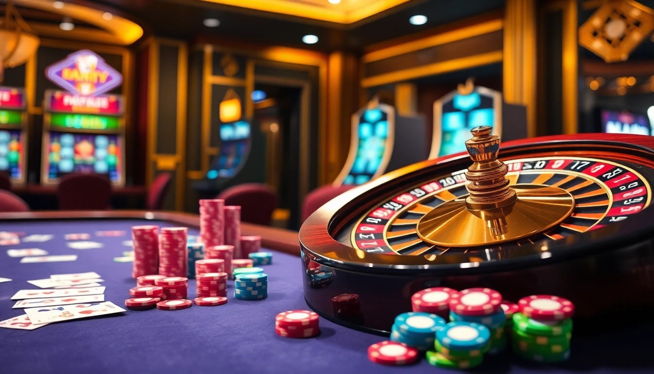 Experience the thrill of casino gaming at https://pg88.bid/ with luxurious tables and vibrant poker chips.